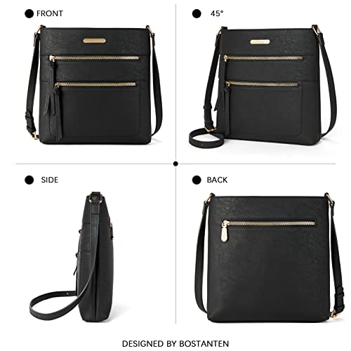BOSTANTEN Crossbody Bag for Women Leather Purse Small Shoulder Bag Designer Purses and Handbags