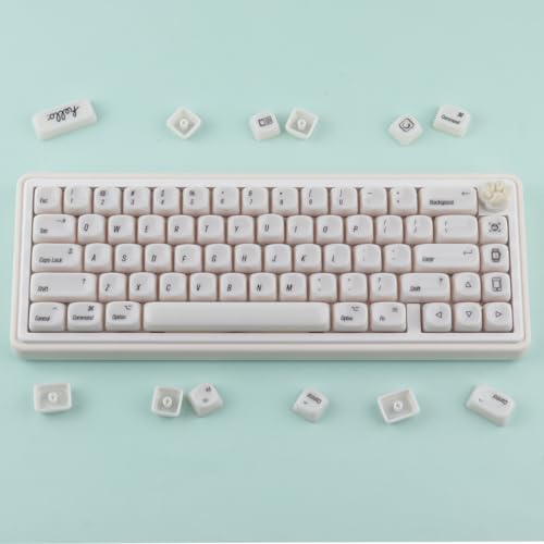 Teclas personalizadas Tsungup MOA para renovar tu teclado mecánico con un estilo blanco puro 3