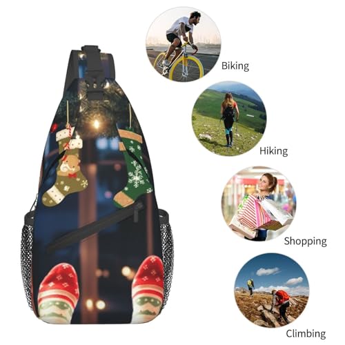 Bolso Crossbody Unisex Negro con Diseño Cartoon miniatura 5