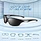 LINVO Sonnenbrille Herren Polarisiert Verspiegelt TR90 Sportbrille Autofahren Angeln Fahrradbrille mit 100% UV400 Schutz Cat 3 CE