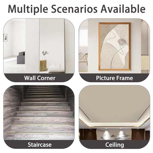 Image of Coengwui Aluminum Corner Guards, Peel and Stick L-Shaped Molding Trim for Wall Table Door Frame Protection and Decoration (Matte Silver, 3Pcs x 4.26ft x 0.8in)
