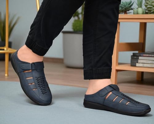 Image of Restroad Men's Synthetic Leather Sandals