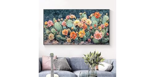 Broderie diamant complète cactus du désert 5D grand format 80x160cm