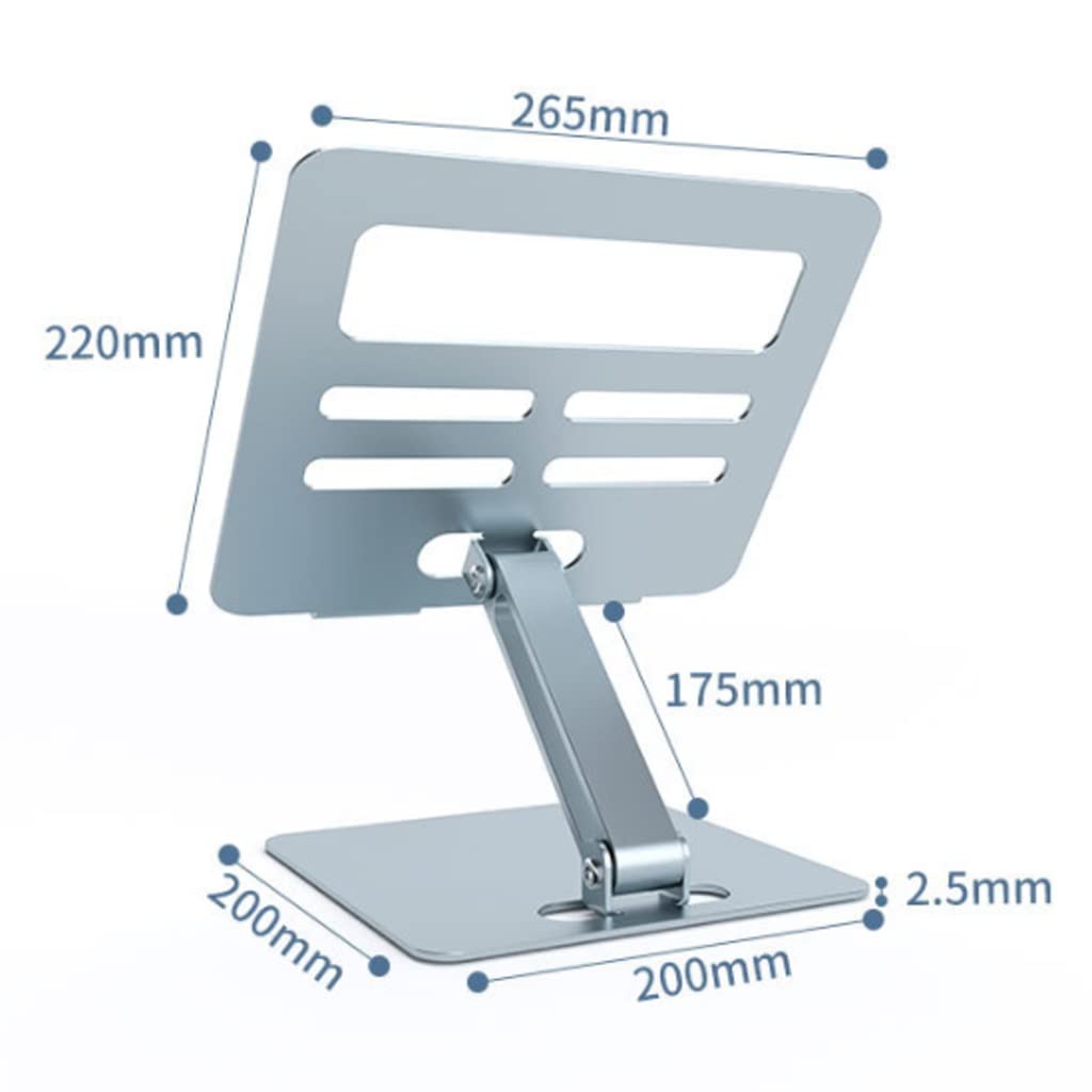 Soporte para computadora portátil, aleación de aluminio, plegable, portátil, aumento de disipación de calor