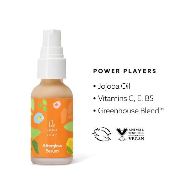 Miniatura 10 de Suero de vitamina C para la cara, suero iluminador LUMA & LEAF con aceite de jojoba, reduce las manchas oscuras, el tono desigual de la piel, la