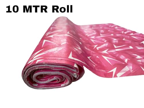 Image of 10Meter Rectangular Long Shelf Liner, Sheet Roll /Mat for Drawer, Shelf roll Kitchen mat /Kitchen Roll /Slab Roll /Drawer roll Antislip Mat Size - 45 x 1000 cm-AM (Pink Kenchi)