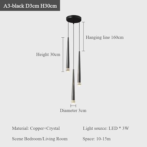 �V�����f���A, SANDYHA �k���t�����y���_���g���C�g�Q���̑��� Led �����v���r���O���[���L�b�`���A�C�����h�_�C�j���O�e�[�u���Ɩ����(A3-black D3cm H30cm)