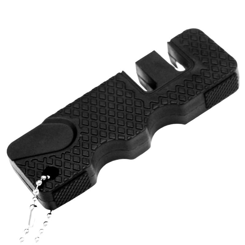 Generic 1pc 2-Stage Mini Pocket Knife Sharpening Knife Sharpener for Outdoor Camping or Other Outdoor Activities
