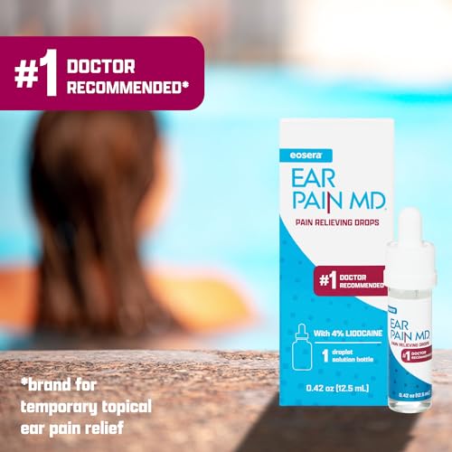 image for Earwax MD Eosera Ear Pain MD® - 4% Lidocaine Ear Drops for Maximum St