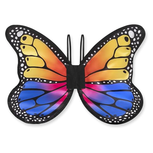 Disfraz de alas de mariposa para niñas con capa miniatura 3