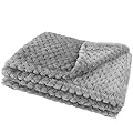 Small Blanket Fuzzy Flannel Washable Soft Warm Pet Bed Cover Blanket for Small Dog Cats Puppy(45x65cm,Gray)