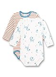 Sanetta Baby-Jungen beige Body im Doppelpack, White Pebble, 104
