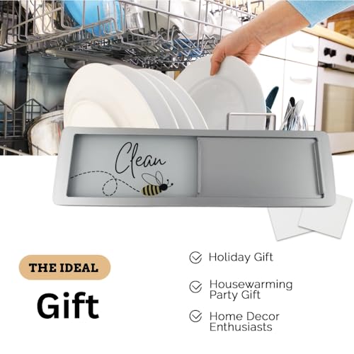 Bee Kitchen Decor - Dishwasher Sign, Magnetic Clean/Dirty Indicator - Image 6