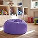 Flash Furniture Dillon Small Bean Bag Chair for Kids and Teens, Foam-Filled Beanbag Chair with Machine Washable Cover, Purple