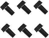 6 Pack On/Off Replacement Light Lamp Turn Switch Knobs, Black
