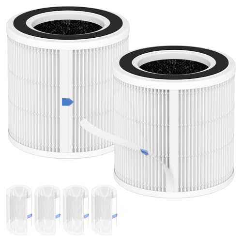 Image of 2 Pack H7129 H7128 Replacement Filter Compatible with GoveeLife H7129 H7128 Smart Air Purifiers, 3-in-1 H13 True HEPA Filters for Govee Air Purif-ier, 4 Extra Pre-Filters