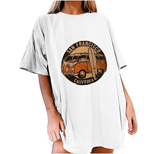Wowen's Cross Faith Graphic Tees Oversized Half Sleeve V-Neck/Crewneck T-Shirts Tops