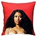 Nicki Minaj Throw Pillow Covers 18 "X18 Fundas de Almohada Decorativas para el hogar Fundas de Cojines para sofá Dormitorio Sala de Estar