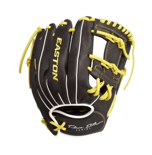 Easton | Future Elite Baseball Glove | I-Web | 11" | Right Hand Throw | Black/Yellow #TOP3