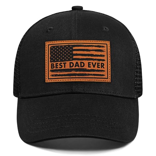Image of Papa Dad Trucker Hat - Adjustable Men's Snapback Hats for Dad Grandpa, Fathers Day Birthday Gifts from Daughter Son