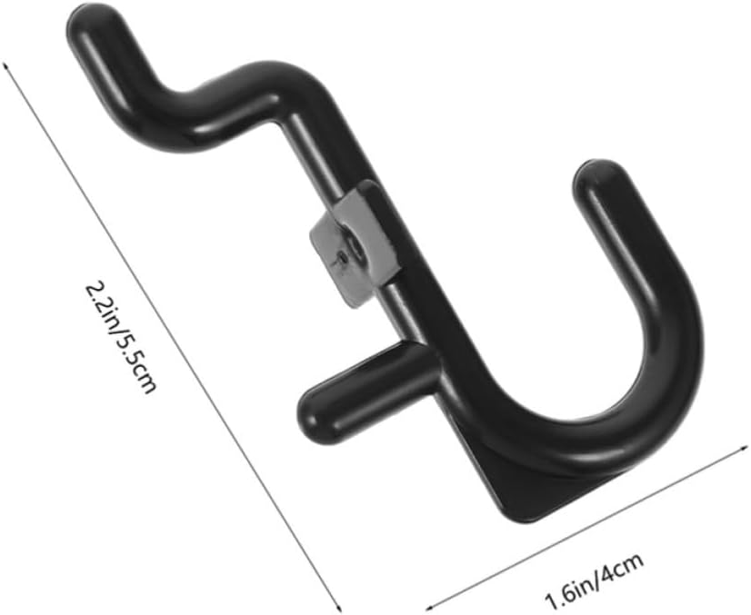 60pcs Black Pegboard J Hooks Plastic Pegboard Hooks for Tools | J Shaped Design, Easy Installation, Kitchen and Garage Use, Organizer Accessories for Peg Boards and Tool Hangers