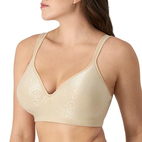 Bali Womens Wireless Bra Df3463, Comfort Revolution Full-Coverage Wirefree, Moisture-Wicking2