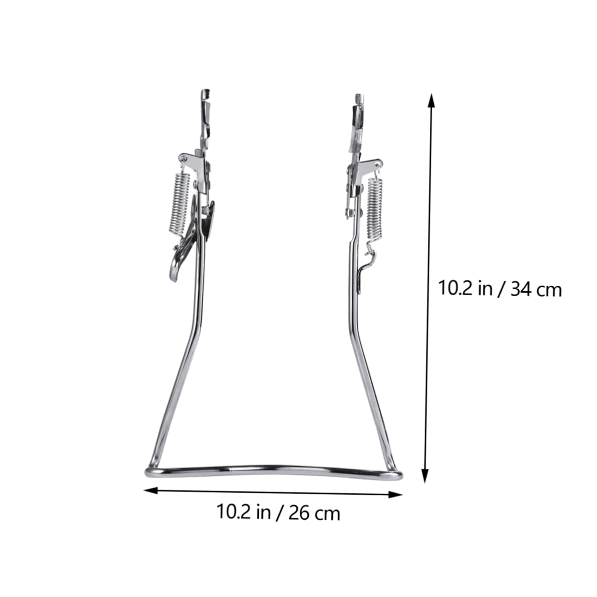 Béquille de Vélo 20 Pouces Double Support en Fer Argenté