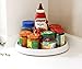 Lawei 4 Pack Pantry Cabinet Lazy Susan Turntable - 10 Inch Non-Slip Lining Kitchen Storage Turntable for Cabinet, Pantry, Refrigerator, Countertop - Spinning Organizer for Spices, Condiments, Baking