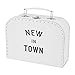 Stephan Baby New Baby Gifts - Keepsake Suitcase Snap Shirt and Hat Gift Set, 3-Piece, New in Town