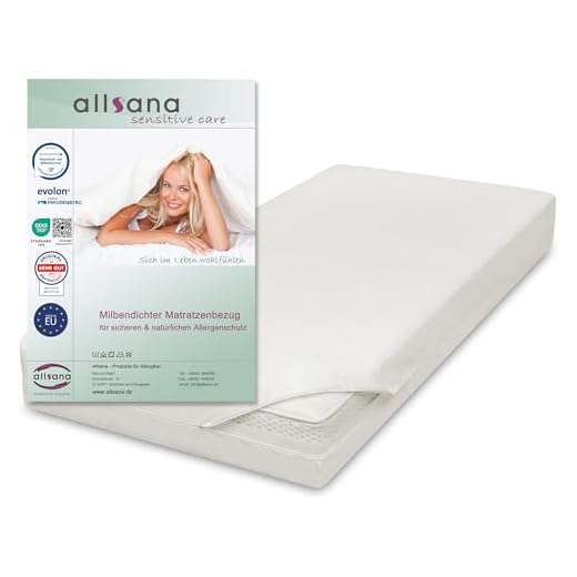 allsana Allergiker Matratzenbezug 100x200x24 cm Allergie Bettwäsche Anti Milben Encasing Milbenschutz für Hausstauballergiker