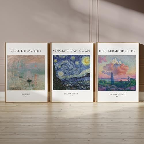 Winund Set 3 Stampe da Parete 50x70 cm, Senza Cornize, Decorazioni Murali, Poster Decorativi, Quadri Camera da Letto, Stampa Foto, Quadri Grandi Dimensioni