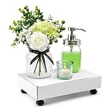 GBtroo Wood Riser for Display – Premium Home Decor for Bathroom – Display Stand with Non-Slip Mat –