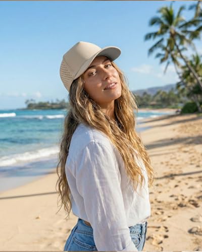 Image of Zylioo XXL Laser Vented Trucker Hat for Big Heads, Flat Bill Cap | Generous 2XL Fit-Airy cutout panels and a straight visor give larger head shapes cooler comfort for sunny rounds.