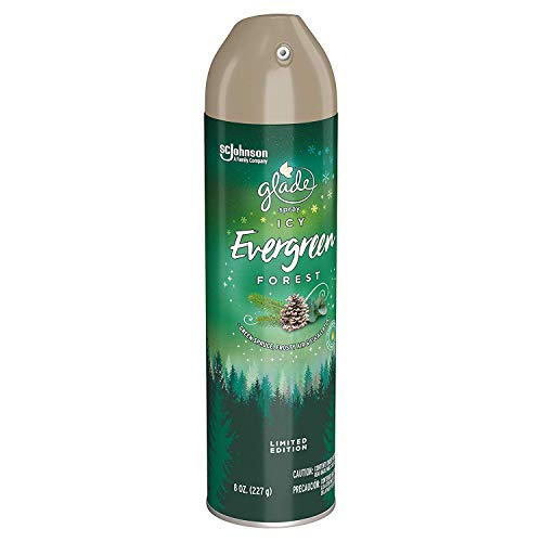 Image of Glade Air Freshener Spray - Limited Edition - ICY Evergreen Forest - Net Wt. 8 OZ (227 g) Per Can - Pack of 3 Cans