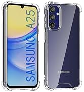 ZHCIHO for Samsung Galaxy A25 5G Case, Clear Hard PC Samsung A25 5G Phone Case with Reinforced Co...