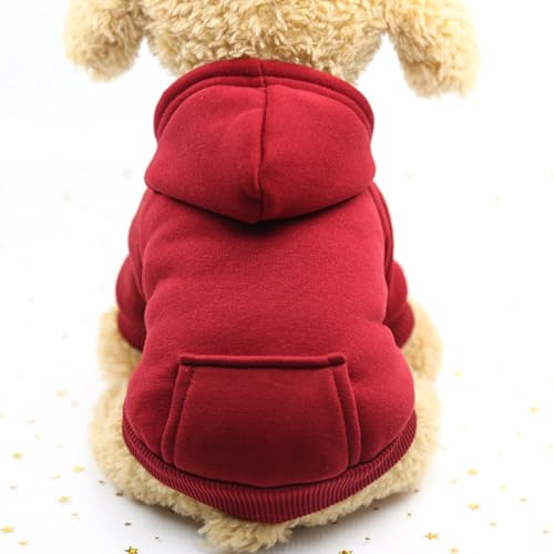 Roupas quentes para cães de férias inverno sólido respirável suéter bolso gato estilo animal de esti