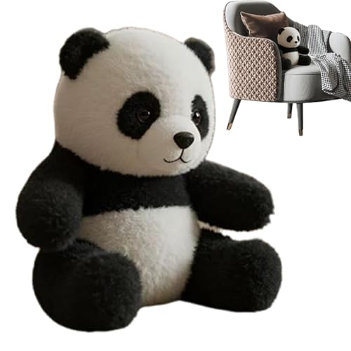 Weqizuerqi Peluche De Panda | Oso Panda de Peluche | Juguete Muñeco De Consuelo Emocional para Apoyo Reducción del Estrés para Estudiantes Niños Adultos Decoración De Guardería Y