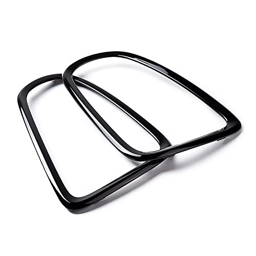Amopacorp 1 Pair Glossy Black Left Right Side Rear Tail Light Trim Ring Cover Insert Abs Housing Compatible With Mini Cooper 2007-2015 R56 Hatchback R57 Convertible R58 Coupe R59 Roadster #TOP6