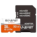 SUNEAST 32GB(1Pack) Micro SDHC Memory Card with SD Adapter