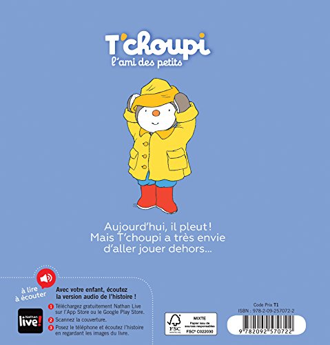 T'choupi s'amuse sous la pluie (French Edition)