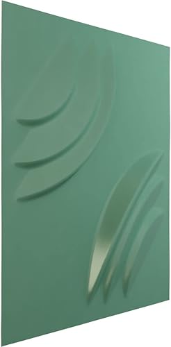 Miniatura 2 de Ekena Millwork 19 58 pulgadas de ancho x 19 58 pulgadas de alto, artesano EnduraWall decorativo 3D, niebla marina (cubre 2.67 pies cuadrados