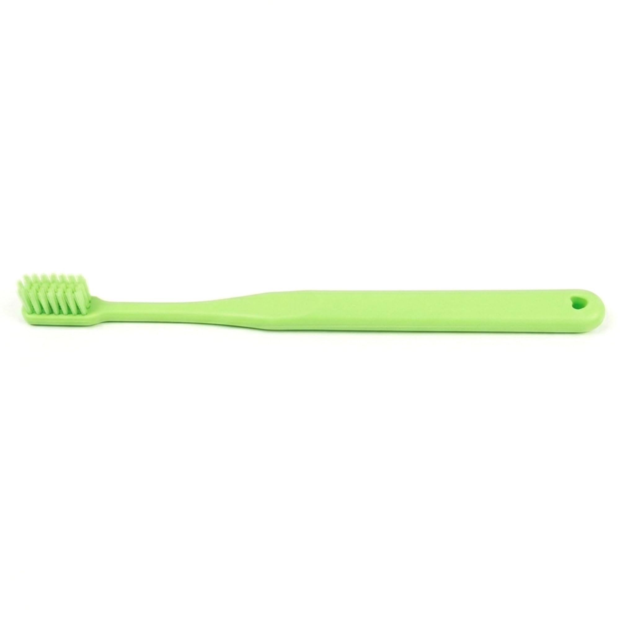 CI Professional Toothbrush with Triple-Column Design for Adults | Small Head with Spiral Bristles | Soft Grip Handle (Green) Made in Japan-image-0