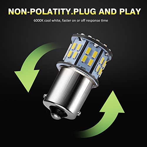 Aoicanki 1156 Led Bulb Natural White 20-Packs,1141 1003 7506 Ba15S Led Bulbs Replacement Light Bulbs,Rv Light Bulbs,1156 Led For 12 Volt Rv Camper Trailer Boat Trunk Interior Lights #TOP2