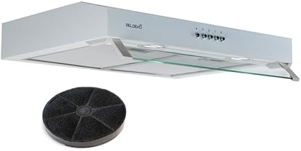 BELDEKO - Hotte Casquette/Visière RIVAGE 60 cm BLANC - 100W - 210 m3/h