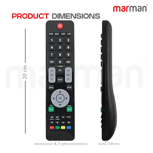 Image of marman Compatible with Sansui Tv Remote Control Non Voice Command Suitable for Smart 4K LED LCD Android Television - Match Exactly with Existing Remote Key by Key for Better Performance
