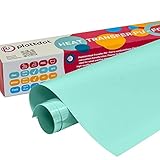 PLOTTDOT Plotterfolie für Textil, 30.5cm x 2m Flexfolie, DIY-Transferfolie zum Aufbügeln für Shirts, Stoffe Mint