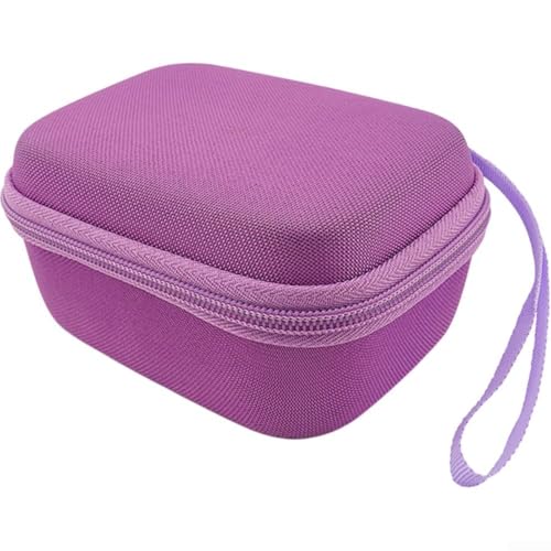 Funda de viaje para reproductor Yoto, bolsa protectora de EVA para altavoz de audiolibro, azul o morado (morado)