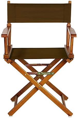 Casual Home 200-55/021-45 Director Chair 18" - Classic Height Honey OakFrame/Brown Canvas
