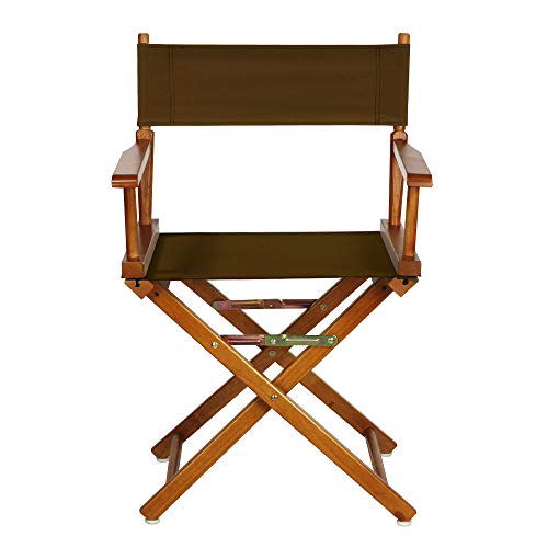 Casual Home 200-55/021-45 Director Chair 18" - Classic Height Honey OakFrame/Brown Canvas