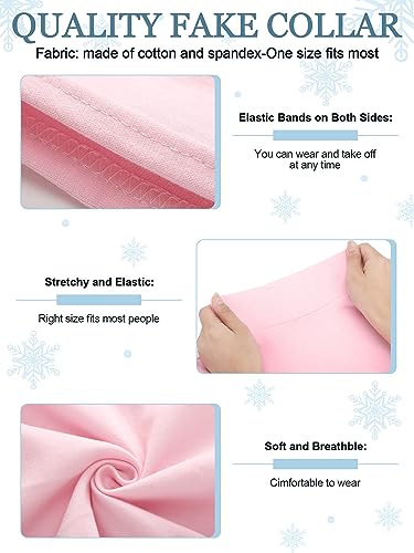 SATINIOR Fake Turtleneck Dickey Collars Women Half Top Mock Collar Neck Wear in Sweater Hoodie High Neck Mock Collar3